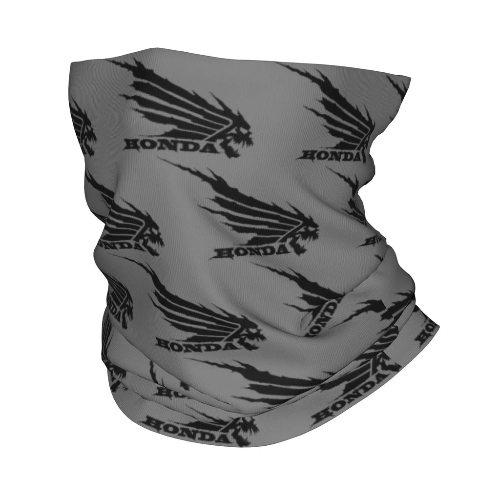 Custom H-Hondaes Motorcycle Rider Winter Headband Neck Warmer Women Men Ski Running Tube Scarf Moto Face Bandana Gaiter