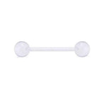 1PCS/4PCS 14G Stainless Steel Tongue Rings Barbell Rainbow Colorful Tongue Bar Piercing Body Jewelry