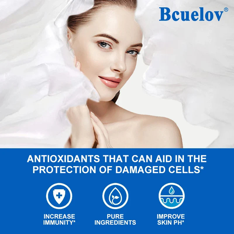 Bcuelov Vitamin E Softgels, Antioxidant Supplements, Easily Absorbed - Supports Skin, Heart & Immune Health Capsules, Non-GMO