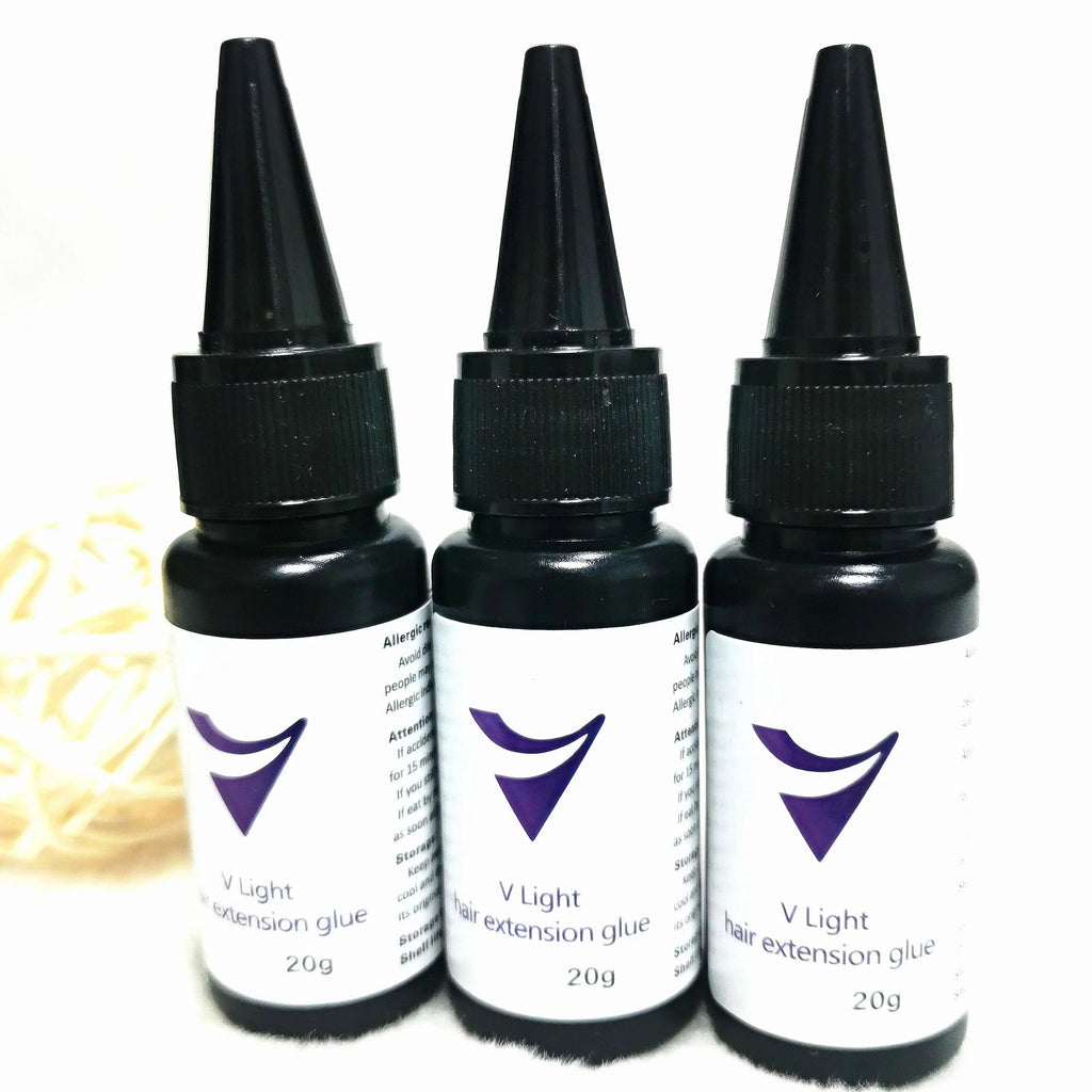 1PC 20gHair Extension Tools V-Light Technology Hair Extension Set Wig Hair Piece Real Hair Fast Grafting Tool Firm and Traceless