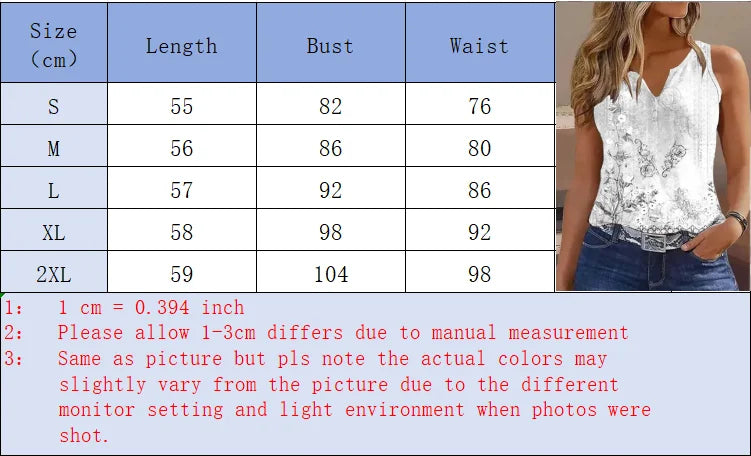 2024 New Casual Small Vest T-shirt Suspenders Woman Clothes Fashion V-neck Painted Grace Top Ladies Tank Top Camisole for Summer