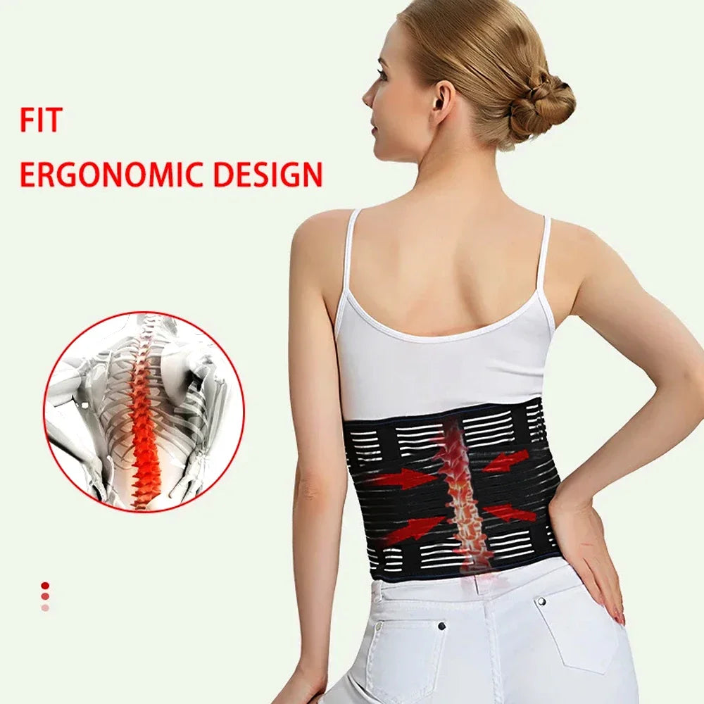 Back Braces for Lower Back Pain Relief with 5 Stays,Breathable Back Support Belt for Men/Women,Anti-skid lumbar support belt