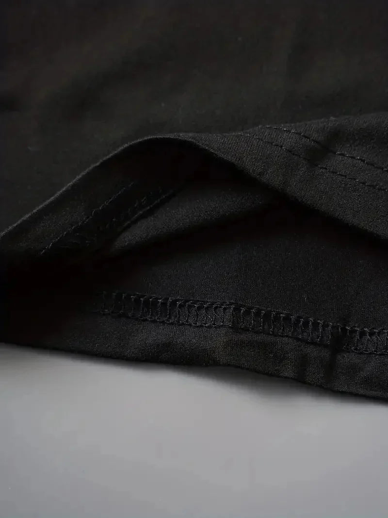 Cotton Blend Short Sleeve ME Letter Print Crop T-Shirt - Soft Semi-Sheer Micro Elasticity Crew Neck Sexy Style