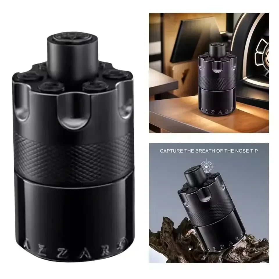 100ML For Azzaro The Most Wanted Parfum Charm Eau De Parfum Intense Spicy Woody Seductive Fragrance Date Lasting Wear Perfume