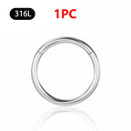 1/10Pc Stainless Steel Nose Ring CZ 16G Hinged Septum Clicker Segment Ear Tragus Cartilage Daith Lip Nose Body Piercing Jewelry
