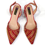 2025 Luxurious Italian Women's Party Shoes & Bag Set â€?Elegant Golden Rhinestone Spring/Summer Sandals with Pointed High Heels f