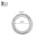 ASTM F136 Titanium PIERC Hinged Segment Hoop Earrings Large size Nose Rings 10G-6G 2.5mm-4mm Seamless Labret Lip Body Piercing
