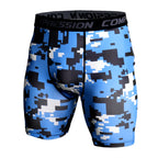 Compression Shorts Men 3D Print Camouflage Bodybuilding Tights Short Men Gyms Shorts Male Muscle Sport Elastic Running Shorts