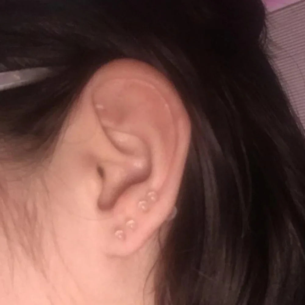 10~20pcs/Set Transparent Acrylic Bioflex Tragus Retainer Lip Studs Ear Helix Earring 6mm 8mm 10mm 12mm Body Piercing Jewelry