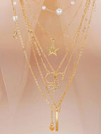 86pcs/Set Elegant Pearl Earrings Multi-Layered Necklace Ear Studs Rings 4-In-1 Jewelry Set For Women Daily Wear Gift (No Box)