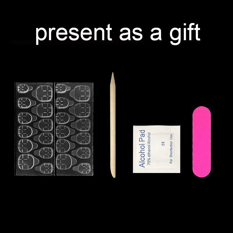 10pcs Handmade Fake Nails with Sticky Tabs Summer multicolor French Cat Eye Beautiful press on Nails Medium Short Stick-on Nails