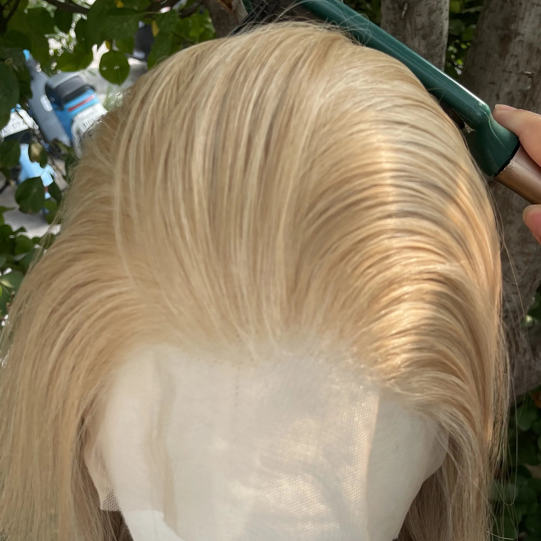 Blonde Mixed Color Synthetic Full Lace Wigs for Black Women Heat Resistant 26 Inch Long Straight Full Hand Tied Free Part 150%