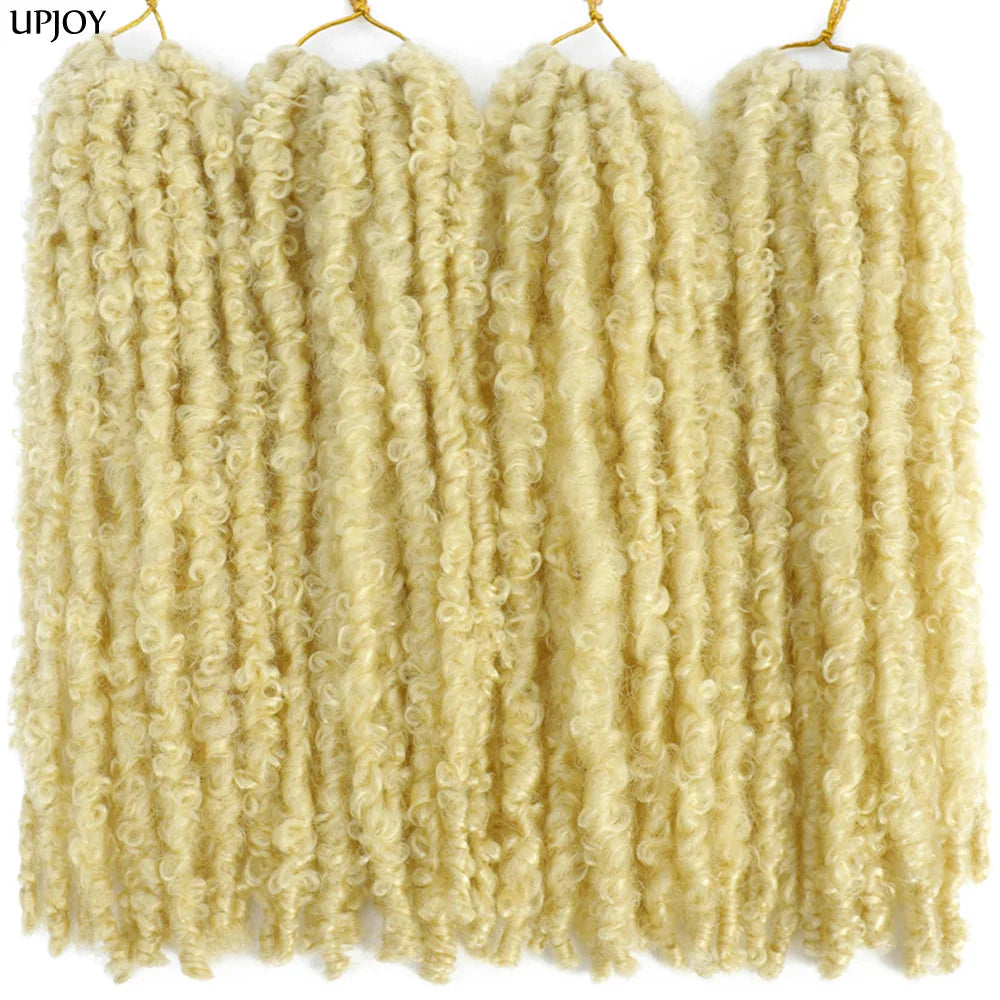 Butterfly Locs Crochet Hair 12 inch Handmade Butterfly Soft Locs Crochet Hair Extensions Synthetic Braiding Hair 12Strands/pack