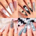 6PCS/SET Glitter Bright Pink Peach Gel Nail Polish Kit Spring Colorful Semi Permanent Soak Off Art UV Gel Varnish For Manicure