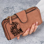 1pc Personalized Photo Custom Women's Long Wallet Custom Picture Coin Purse with Zipper Multi-Card Slot Multifunction Card Hold
