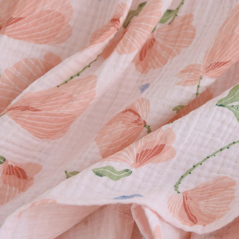 2025 New Summer Women's Pajama Set 100% Cotton Suspenders+Shorts with Chest Pads Two Piece Set of Ladies Flower Home Furnishings