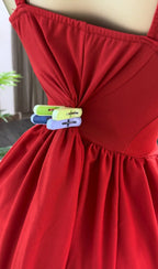 CM.YAYA Women Strapless Sleeveless Pleated Mini Dress 2025 Spring Sweet Sexy Birthday Evening Night Party Vestidos Dresses