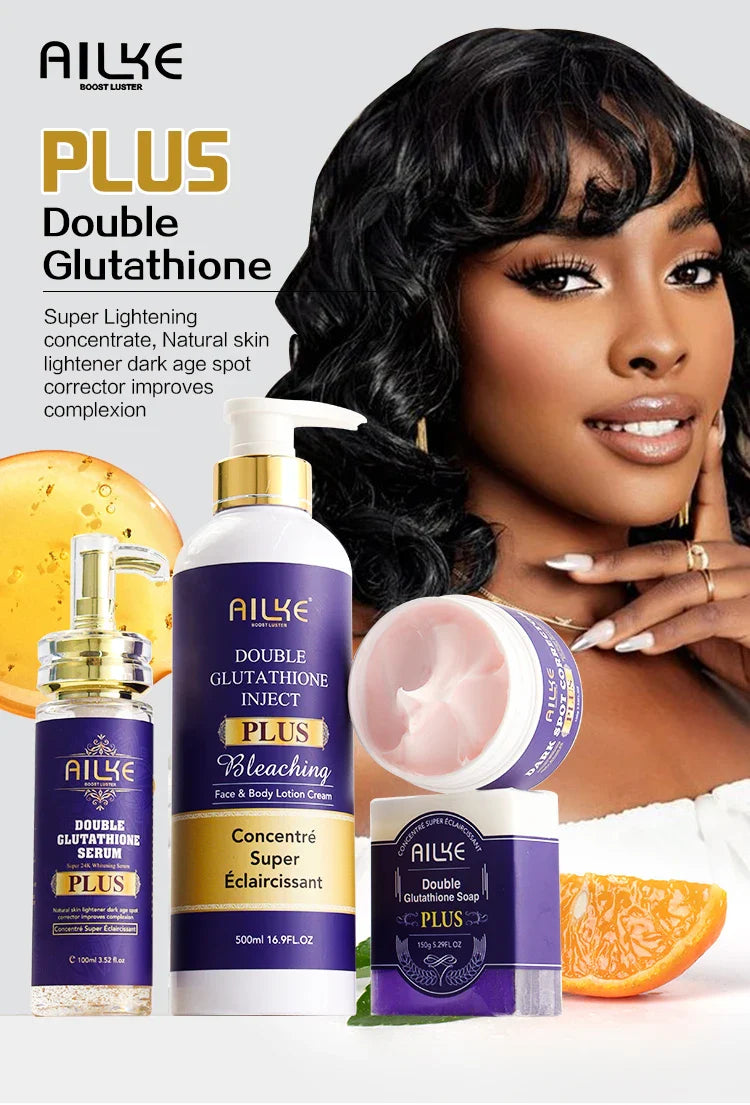 AILKE Glutathione Bleaching Cream, Advanced Lightening Lotion, Glowing Cream For Inner Thighs, Bikini Area Underarms, Natural