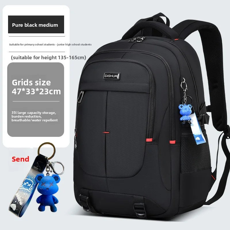 2025 new camouflage backpack for boys High capacity school bag for junior high school students Outdoor travel backpack for men