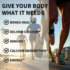 Didacat Vitamin D3+K2 Capsules, Support Calcium Absorption Bone Teeth Heart Brain Health Joints Immune Function