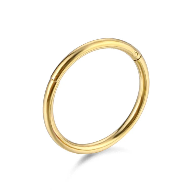 1PC Surgical Steel Tornito Nose Clicker 16G 18G Septum Piercing Clicker Ear Cartilage Pircing Earring Helix Septum Cliker Ring