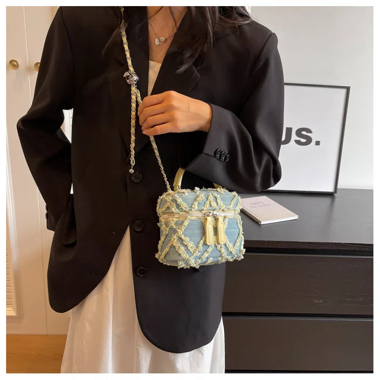 2024 New Designer Single Shoulder Bag Women Fashion Chain Crossbody Bags For Women Brand Ladies Handbags And Purses