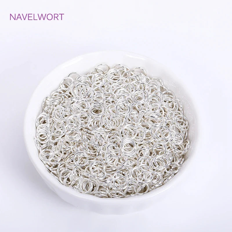 18K Gold Plated Split Rings Connecting Ring Brass Open Jump Rings Accessories For Jewelry DIY Jewelry Material Wholesale