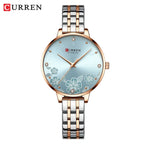 CURREN Brand Fashion Women Watches Stainless Steel Ultra Thin Quartz Watch Woman Romantic Clock Women's Watches Montre Femme