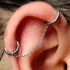 Dreamlee ASTM G23 Titanium Connector Chain For Nose Ring Hoop Clicker Cartilage Helix Body Piercing Jewelry Accessory