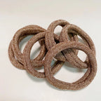 6PCS Women Glitter Hair Scrunchies Girls Elastic Hair Rubber Bands Hair Holder/Gum Hair Accessories Ponytail Hair Holders