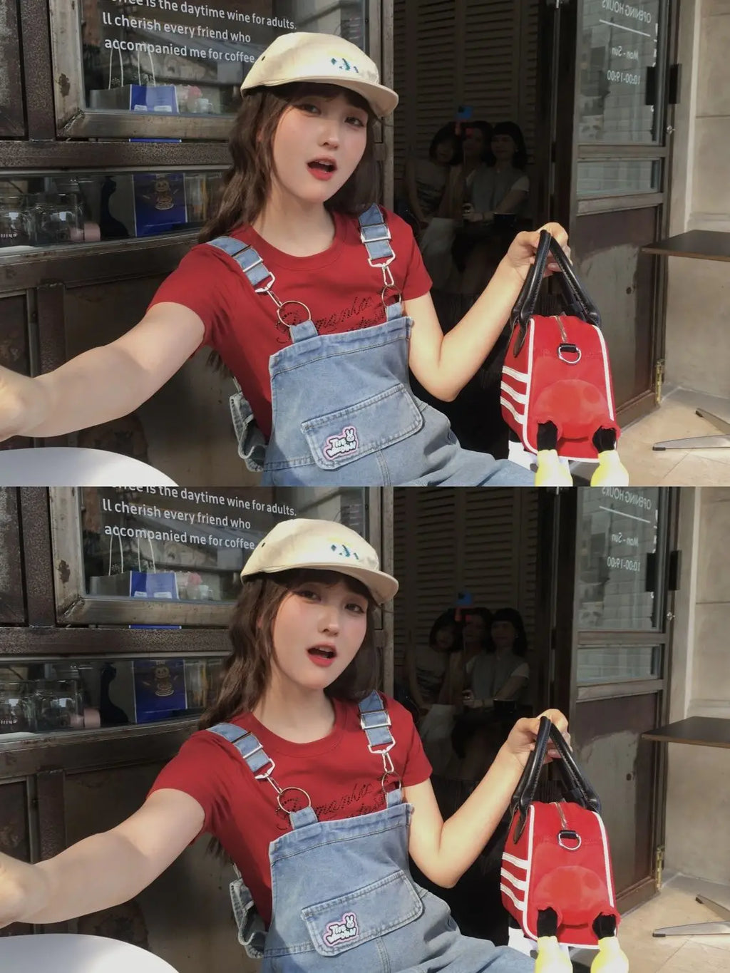 Denim Jumpsuit Rabbit Ears Cute Girl Chic Wide Legs High Waist Loose Korean Japan High Street Solid Jump Suits Women