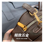 2025 new high-end luxury designer Boston handbag female niche retro fashion all-match pillow bag shoulder messenger bag trend