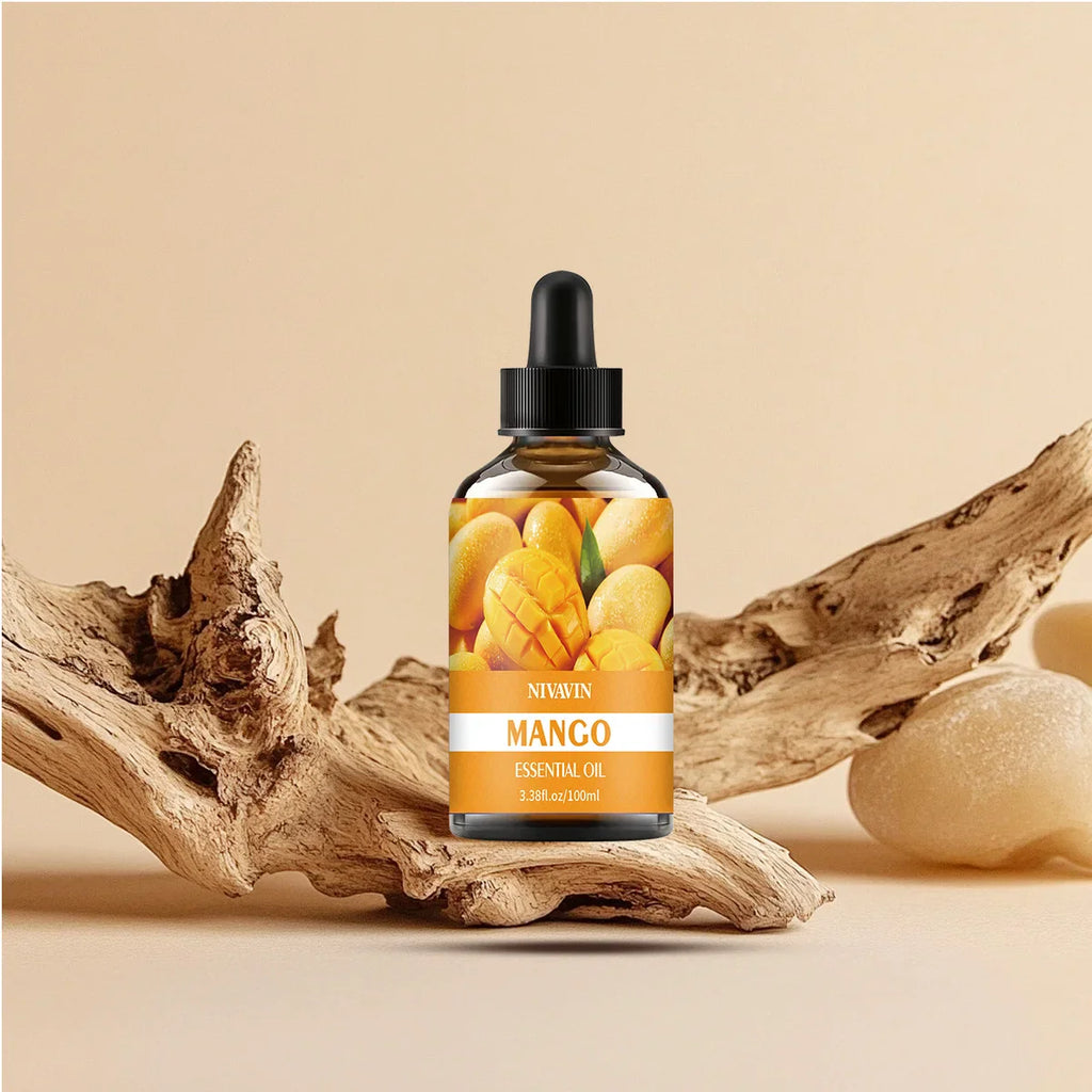 30ml/60ml/100ml mango essential oil is suitable for facial hydration, moisturizing, hair care, skin care, and perfume making
