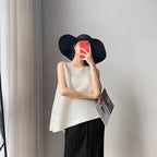 2025 Fold Fashion Summer Shirts Short-Sleeved T Shirt Women's Sleeveless Vest Waistcoat Tops Loose Blouse Shirt Tee Female