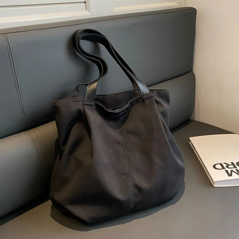 Casual Women's Bag New Large Capacity Canvas Tote Bag Lightweight Women Shoulder Bags Simple Style Female Handbags HJ8396