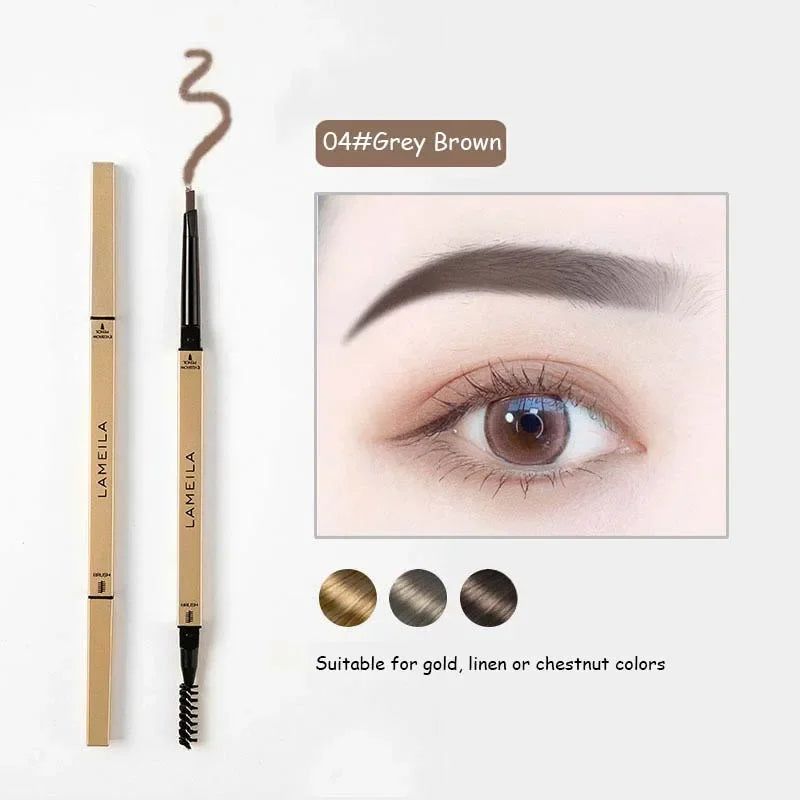 Double Head Eyebrow Pencil with Brush Waterproof Smooth 5 Colors Eye Brow Pen Tint Mascara Enhance Cosmetics Beauty Women Makeup