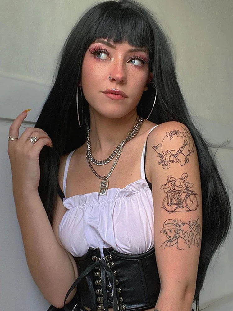 AltGoth Dark Casual Sexy Vest Women Animal Print Bodycon Slim Crop Tank Tops Gothic Punk Fashion Nightclub Corset Camisole Femme