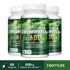 Chlorophyll Capsules 600mg - for Energy, Immunity, Skin & Internal Deodorant