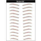 4D Hair-Like Eyebrow Stickers Waterproof Eyebrow Tattoo Water Transfer Eye Brow Enhancer Long Lasting Korean Cosmetics