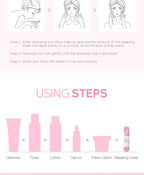 100pcs Sakura Moisturizing Sleeping Masks Travel Night Cream Facial Nourishing Improve Roughness & Dryness Skin Care Products