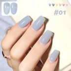 1-16pcs PSK Afternoon Sweetheart Gel Nail Polish Yellow Nails Macaron Sweetheart Color Series Whitening Nail Art Nail Supplies