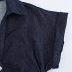 Denim Dress Women's Spring Summer Casual Long Dresses For Women 2025 New Fashion Ruched Short Sleeve Streetwear Midi Dress