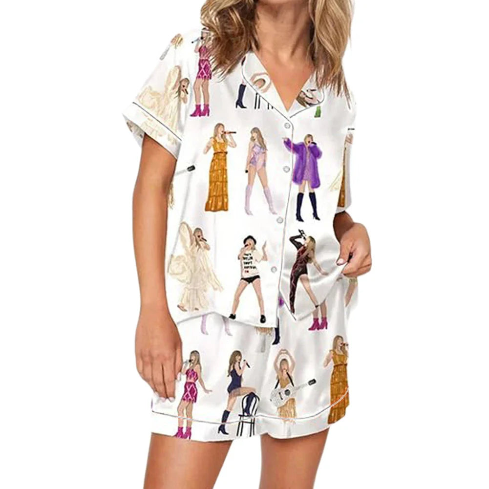 2025 Taylor Pajamas Set Shirt And Pant Matching Sleepwear Women's Pajamas Trouser Sets Comfortable Homewear Gifts for Fans