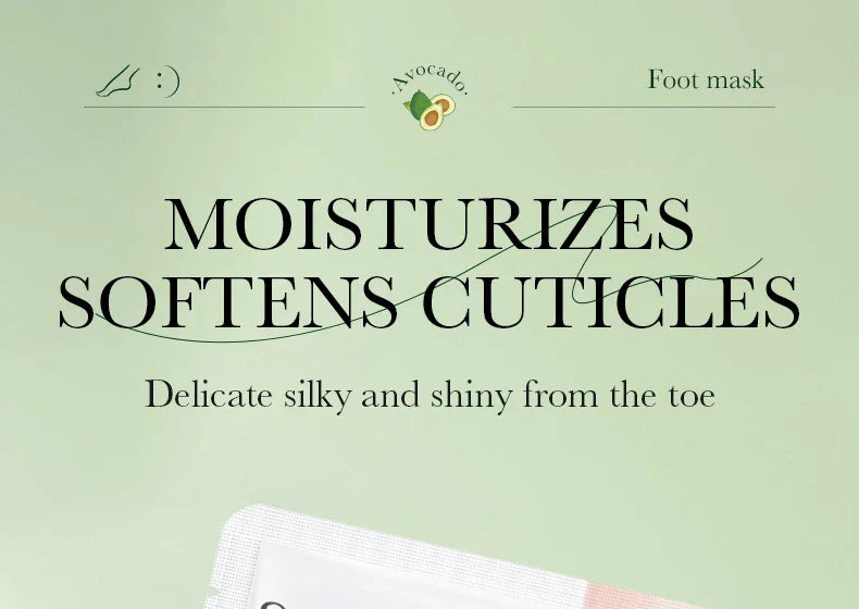 6 Pairs SADOER Fruits Foot Mask Moisturizing Foot Peeling Mask Exfoliating For Feet Spa Pedicure Exfoliant Feet Skin Care