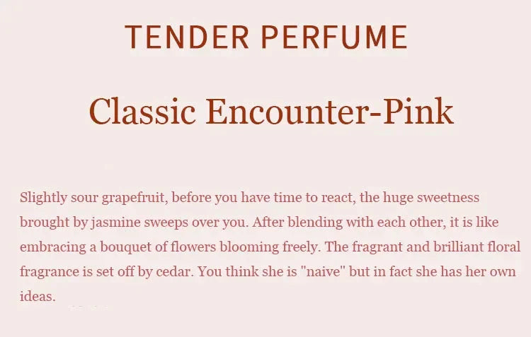 100ml Women Perfume classic light perfumeFloral Scent Romantic Fragrance Lingering Encounter Light Glamour Fragrance Body Spray