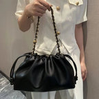 Brand Design Fashion High-grade Texture Leather Cloud Bag Luxury Ladies High Quality Cowhide  Shoulder Crossbody Bags For Women
