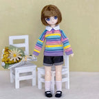 30cm Two-dimensional Doll Comic Face 1/6 Bjd Doll or Dress Up Clothes Children's Girl Birthday Gift Toys Kids Toys