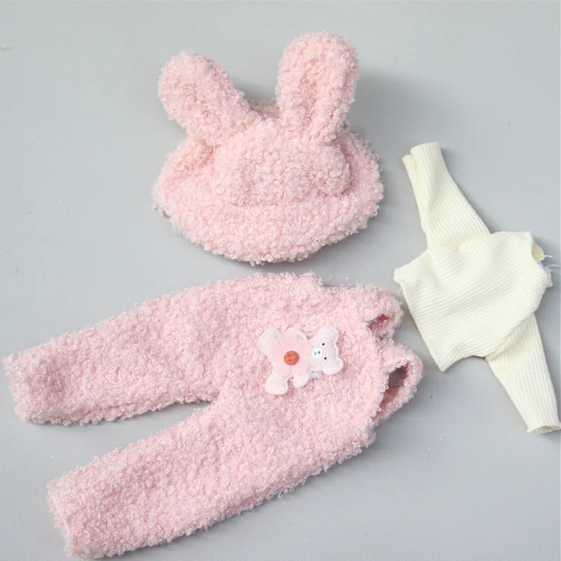Cartoon Style Clothes Suit for 1/6 Bjd Doll Accesssories for 30cm Baby Doll Dress Up Toys for Children