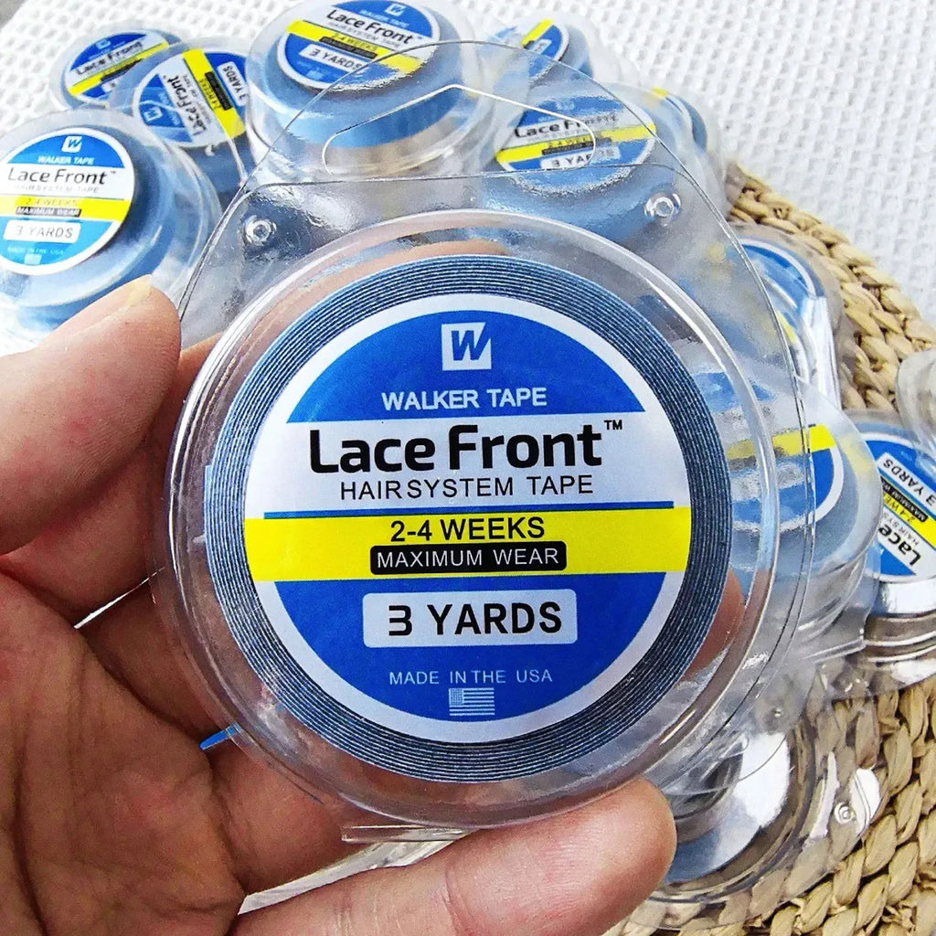 1/5PCS with box 0.8/1.0/1.27cm Width 3Yard Blue Ultra Hold Tape Double side tape Wig Glue Hair System Tape For Toupee