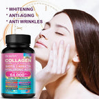 Collagen Peptides Types I, II, III, V & X, Biotin Keratin Hyaluronic Acid MSM Vitamins - Skin, Nails & Joint Health, Anti-Aging